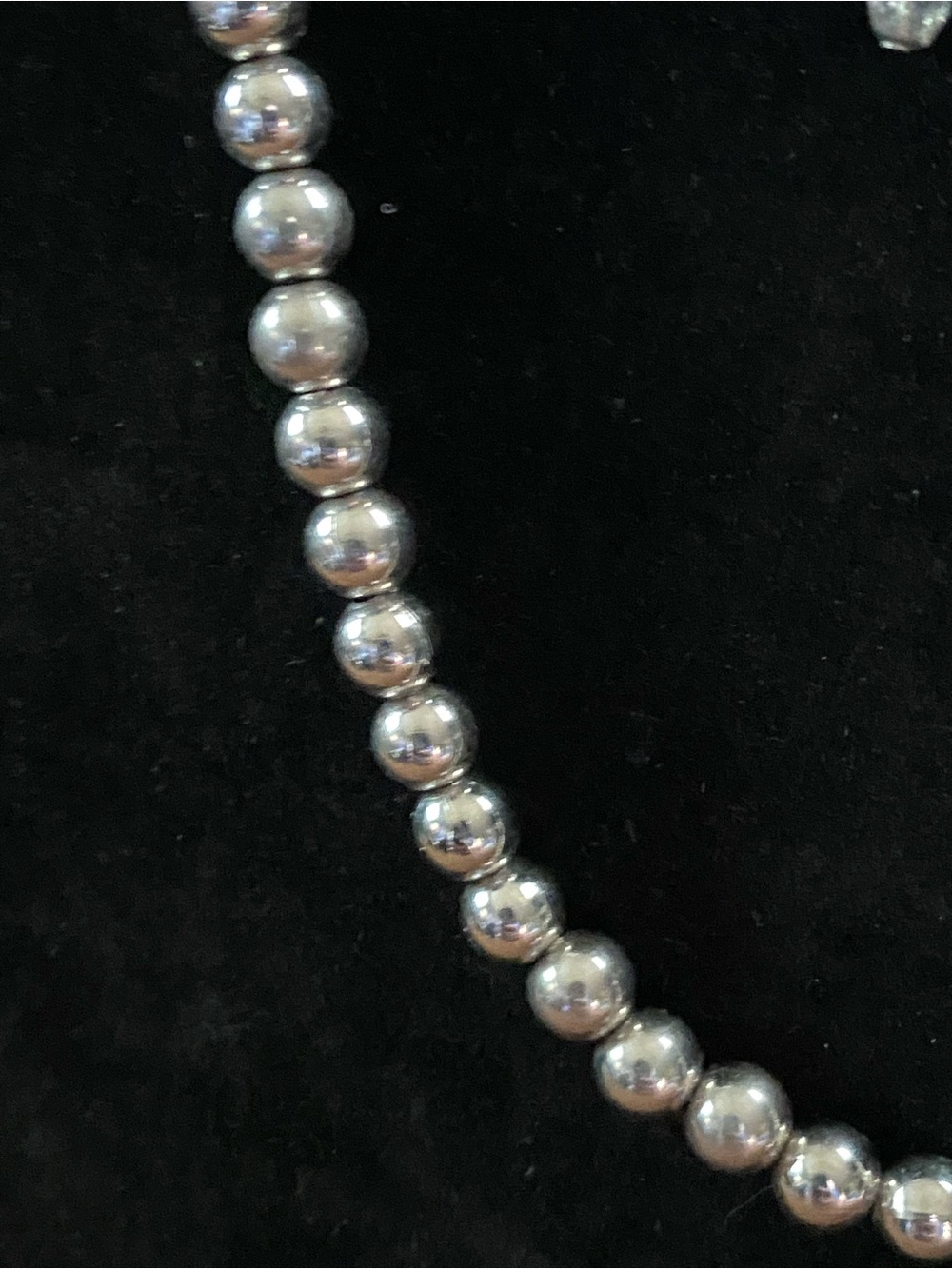 Napier silver beaded, flower blossom Necklaces. Dime Linked Bracelet, earrings - Picture 5 of 11